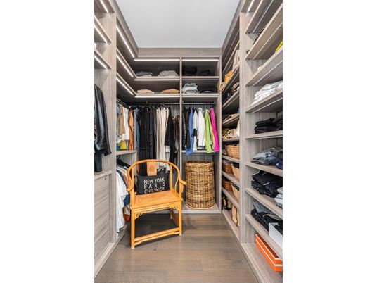 Interior, Walk-in Closets, Wood Texture Flooring
