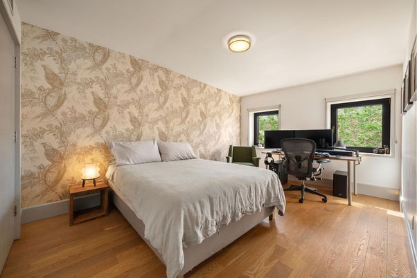 Bedroom, Home Office, Interior, Wood Texture Flooring