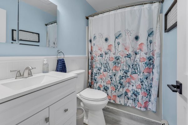 Bathroom, Interior, Wood Texture Flooring