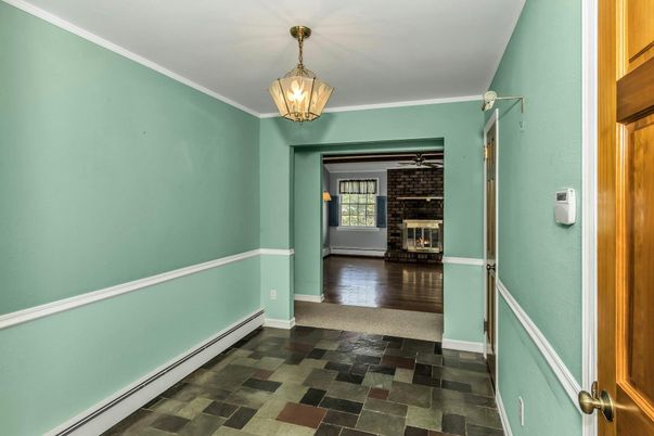 Fireplace, Interior, Pendant Lights, Wood Texture Flooring