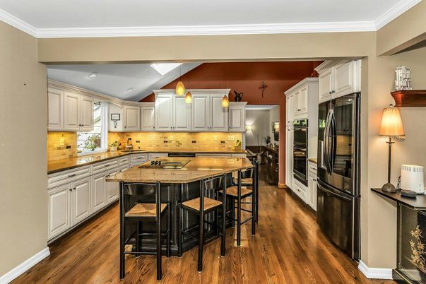 Interior, Kitchen, Wood Texture Flooring