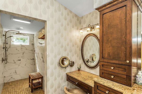 Bathroom, Interior, Marble Walls