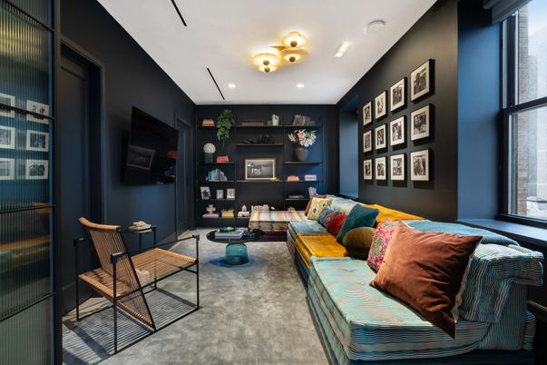 Interior, Living room, Recessed Lighting