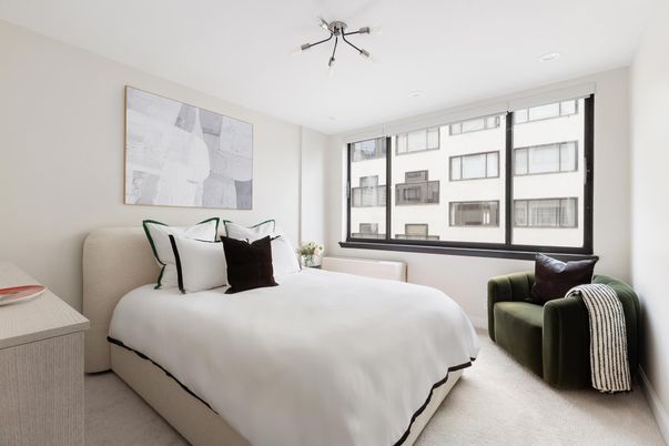 Bedroom, Interior, Recessed Lighting