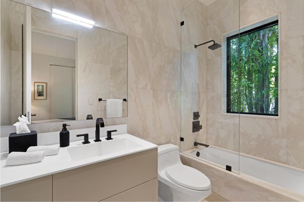 Bathroom, Glass Shower, Interior