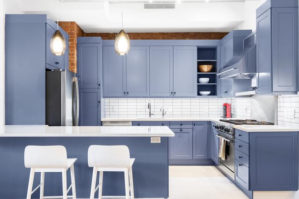 Interior, Kitchen, Pendant Lights, Stainless Steel Appliances