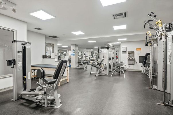 Fitness Equipment, Gym, Interior, Recessed Lighting