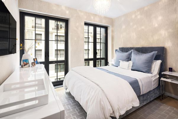 Bedroom, Chandelier, Interior