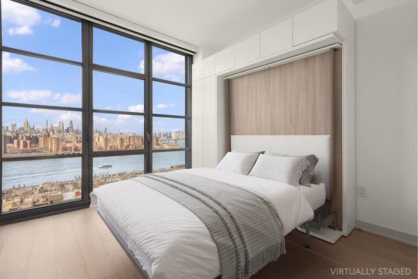 Bedroom, Interior, Water, Wood Texture Flooring