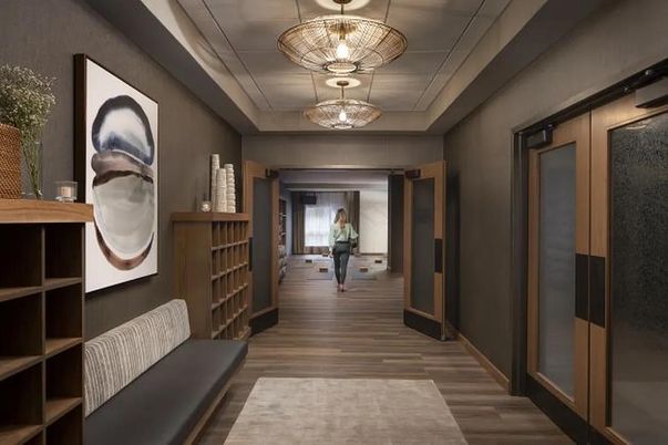 Interior, Pendant Lights, Wood Texture Flooring