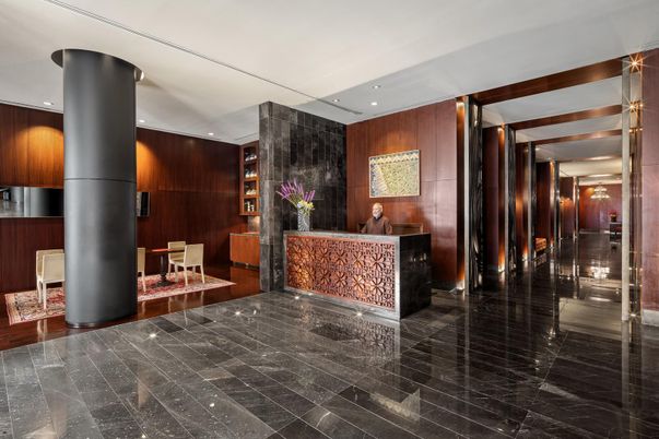 Interior, Marble, Recessed Lighting, Wooden Walls
