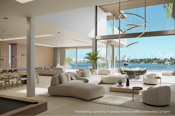 Dining room, Interior, Living room, Pendant Lights, Recessed Lighting, Water