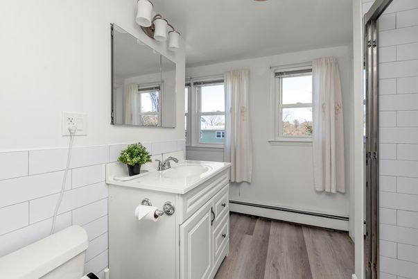 Bathroom, Interior, Wood Texture Flooring