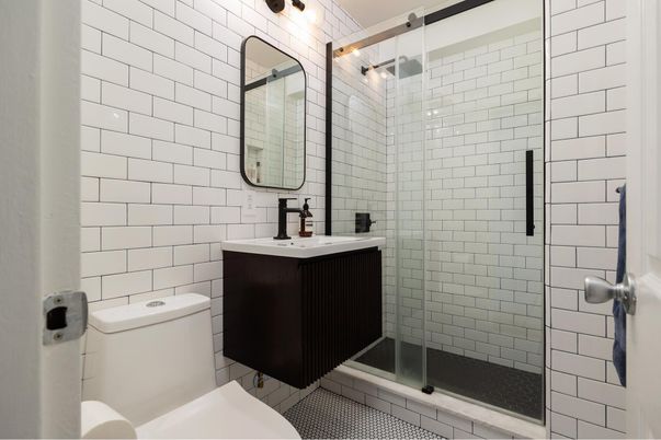 Bathroom, Glass Shower, Interior