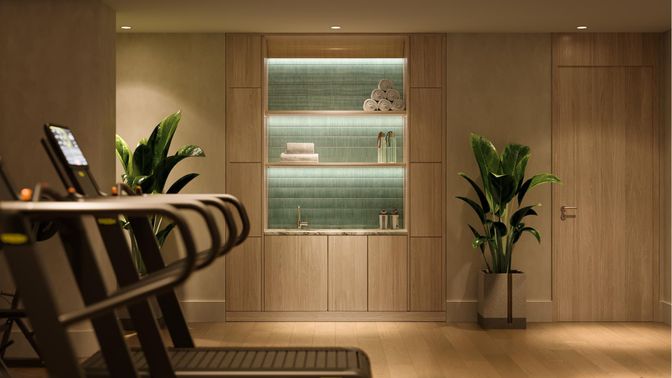 Interior, Recessed Lighting, Wood Texture Flooring