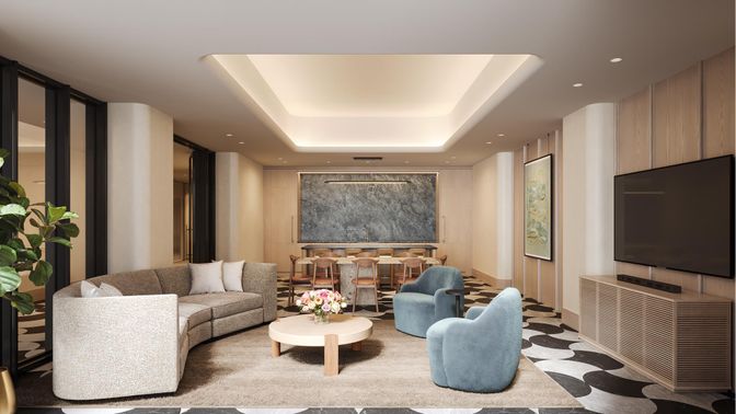 Interior, Living room, Recessed Lighting