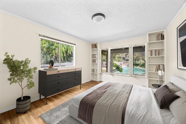 Bedroom, Interior, Wood Texture Flooring