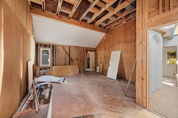 Empty room, Interior, Wooden Beams, Wooden Ceilings, Wood Texture Flooring, Wooden Walls