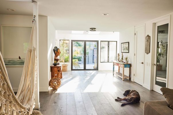 Interior, Recessed Lighting, Wood Texture Flooring