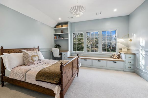 Bedroom, Interior, Pendant Lights, Recessed Lighting