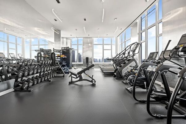 Fitness Equipment, Gym, Interior, Pendant Lights