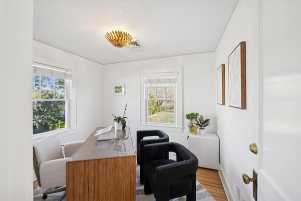 Home Office, Interior, Wood Texture Flooring
