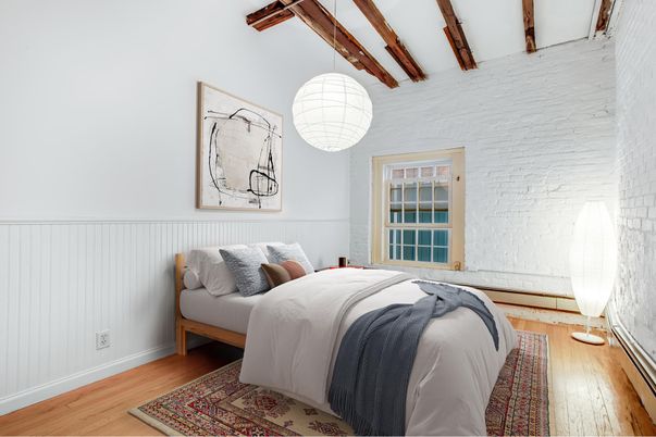 Bedroom, Interior, Wooden Beams, Wood Texture Flooring