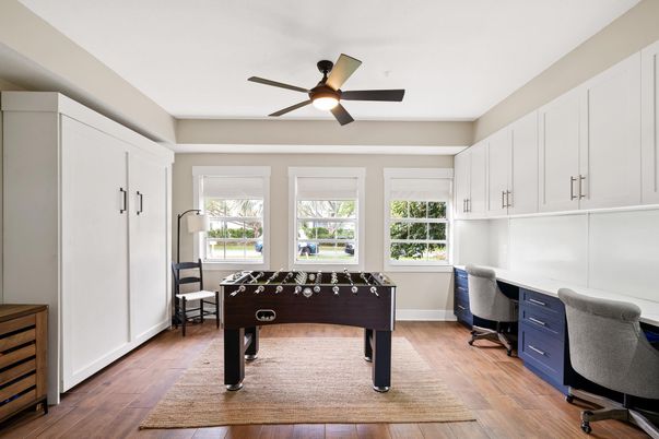 Game Room, Interior, Wood Texture Flooring