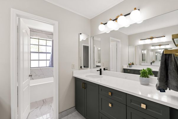 Bathroom, Dual Sink Vanities, Interior, Marble