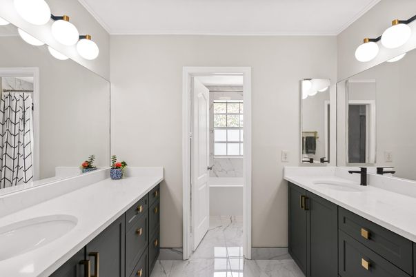 Bathroom, Dual Sink Vanities, Interior, Marble