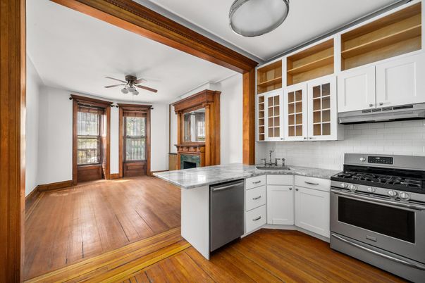 Interior, Kitchen, Wood Texture Flooring