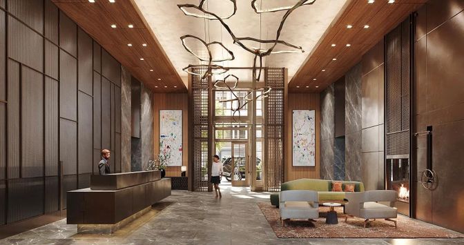 Interior, Living room, Pendant Lights, Recessed Lighting, Wooden Ceilings, Wooden Walls