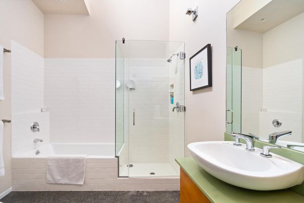 Bathroom, Glass Shower, Interior