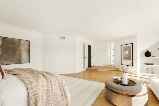 Bedroom, Interior, Wood Texture Flooring