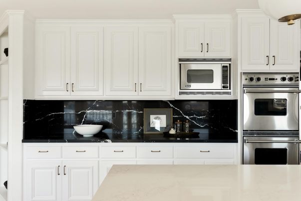 Interior, Kitchen, Marble Walls, Stainless Steel Appliances
