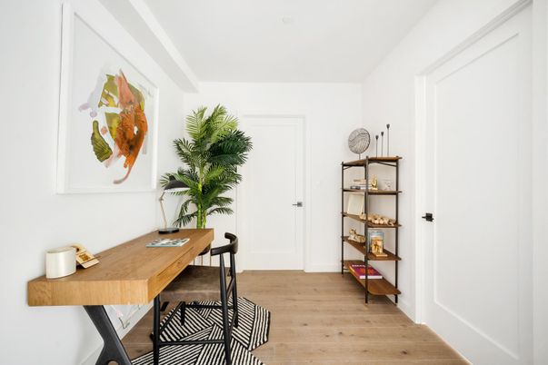Home Office, Interior, Wood Texture Flooring