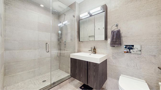 Bathroom, Glass Shower, Interior