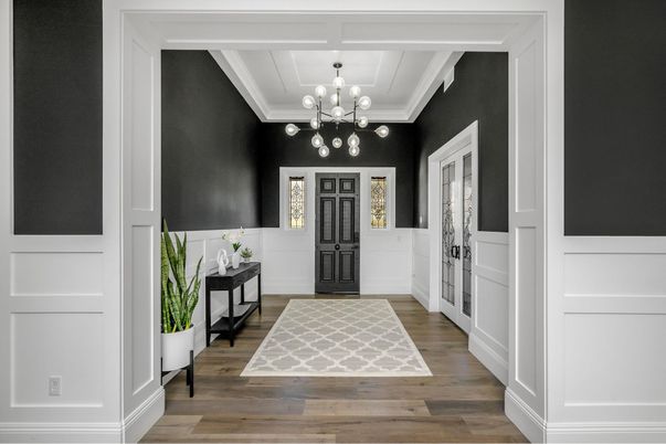 Chandelier, Interior, Wood Texture Flooring