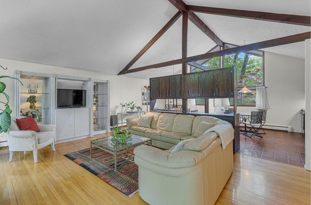 Dining room, Interior, Living room, Wooden Beams, Wood Texture Flooring