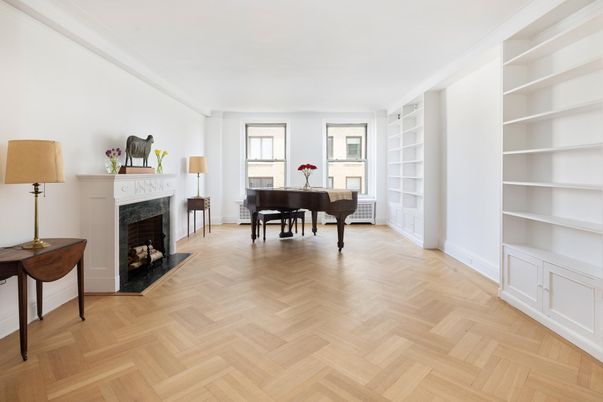 Fireplace, Interior, Piano, Wood Texture Flooring