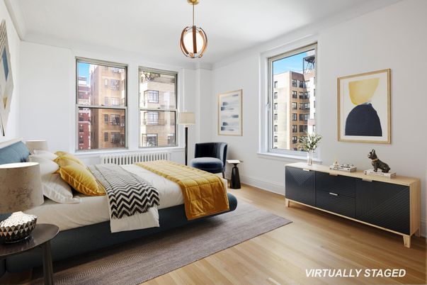 Bedroom, Interior, Pendant Lights, Wood Texture Flooring