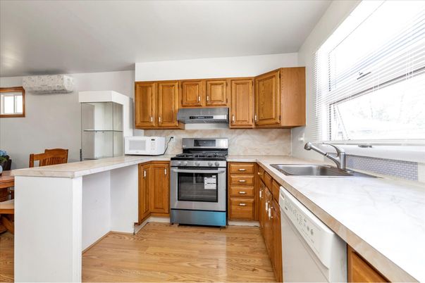 Interior, Kitchen, Wood Texture Flooring