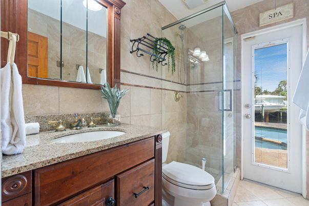 Bathroom, Glass Shower, Interior