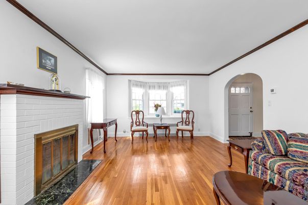 Dining room, Fireplace, Interior, Wood Texture Flooring