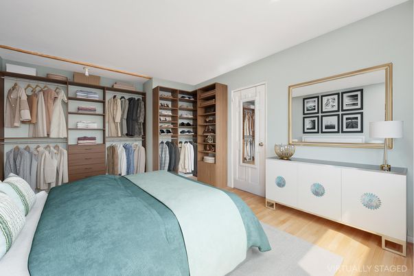 Bedroom, Interior, Walk-in Closets, Wood Texture Flooring