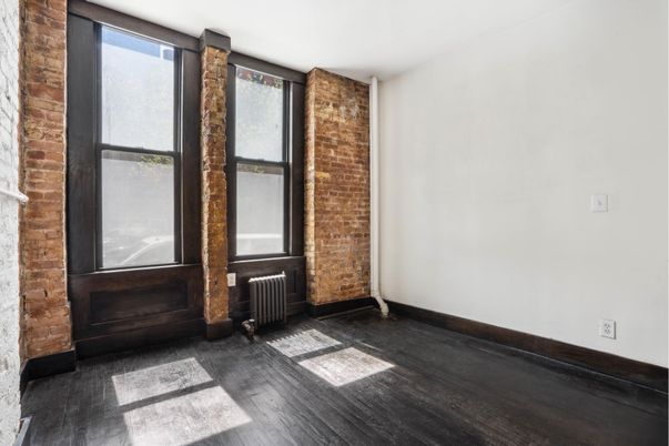 Empty room, Interior, Stone Walls, Wood Texture Flooring