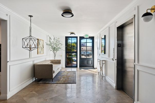 Elevator, Interior, Pendant Lights