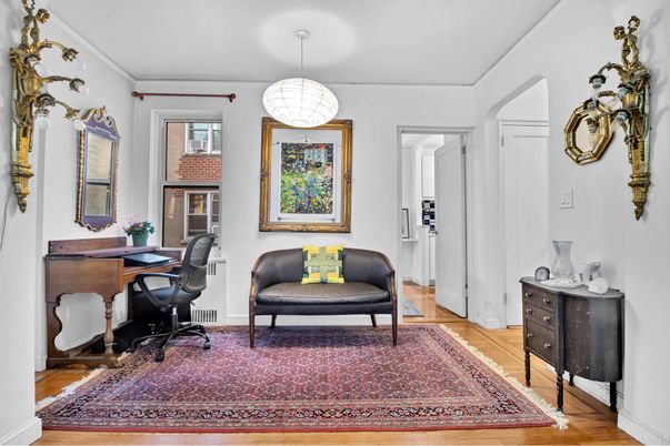 Home Office, Interior, Pendant Lights, Wood Texture Flooring