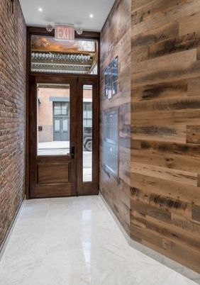 Interior, Recessed Lighting, Stone Walls, Wooden Walls