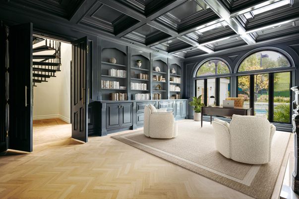Home Office, Interior, Wood Texture Flooring